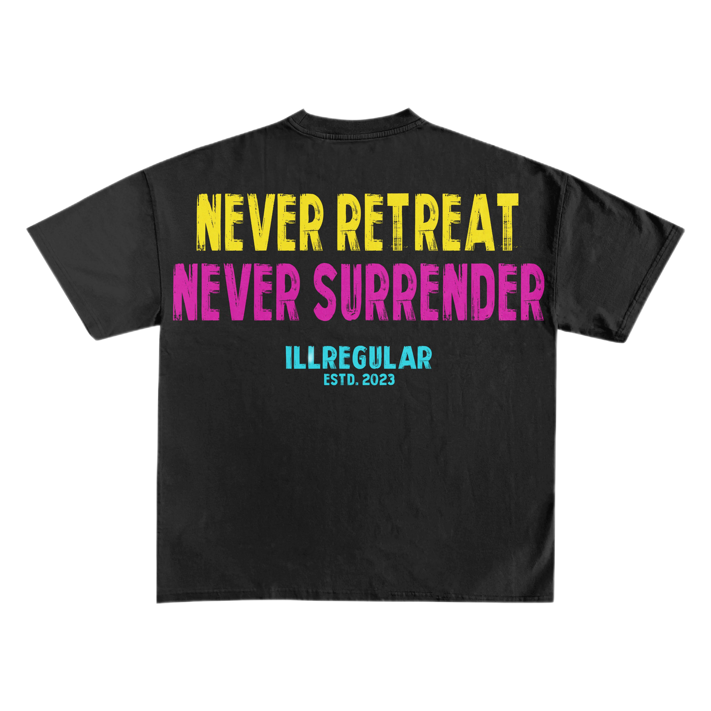 .Never Retreat Skull Tee {Ultra Premium}