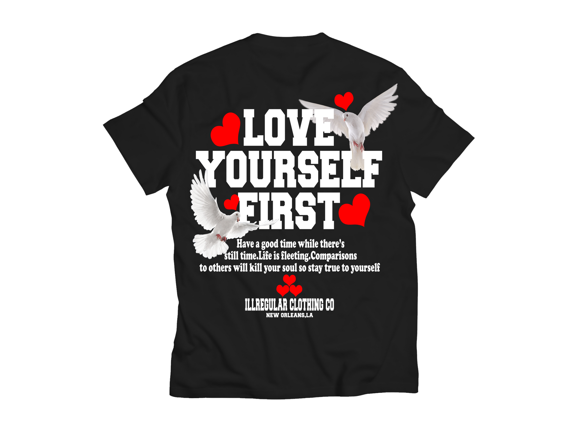 Short Sleeve T Shirt - Love Yourself - Illregular Clothing Company